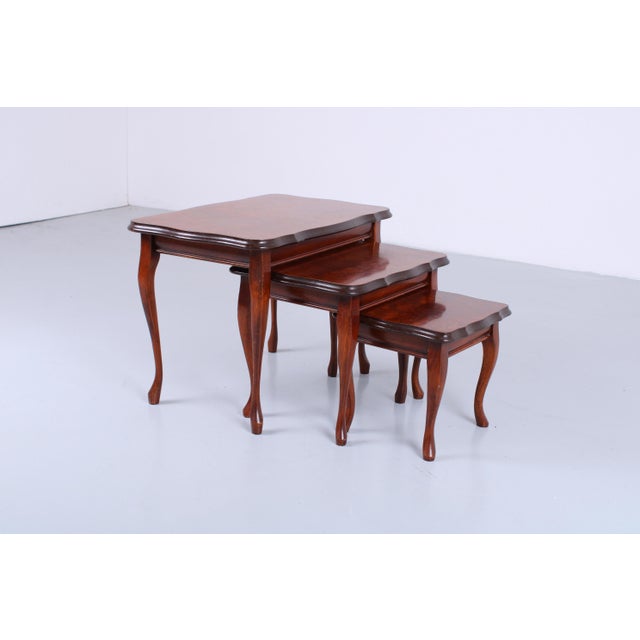 Italian Baroque Style Nesting Tables, 1970s, Set of 3 For Sale - Image 15 of 18