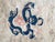 Textile 1880s Ivory Blue Coral Antique Traditional Chinese Peking Dragon Rug Wool Carpet For Sale - Image 7 of 8