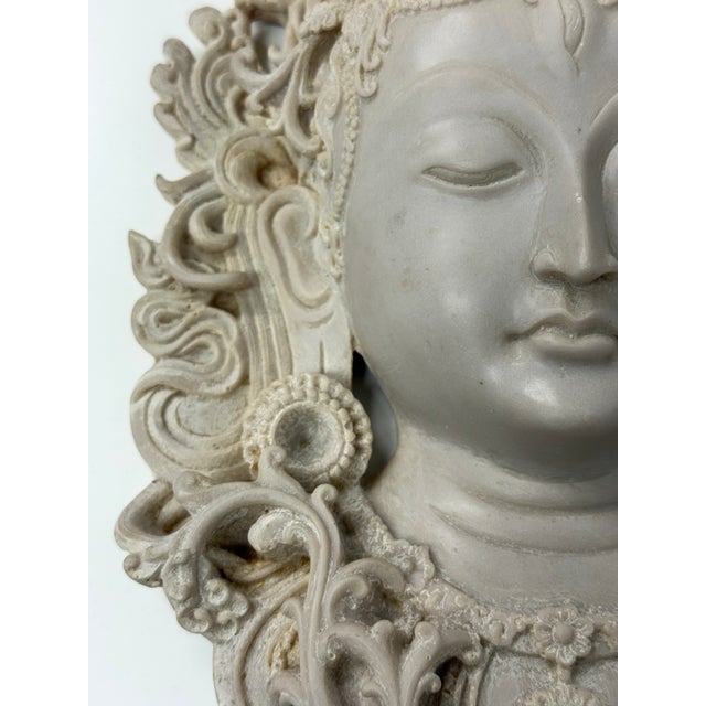 Asian Handcrafted Tibetan Tara Mask For Sale - Image 3 of 12