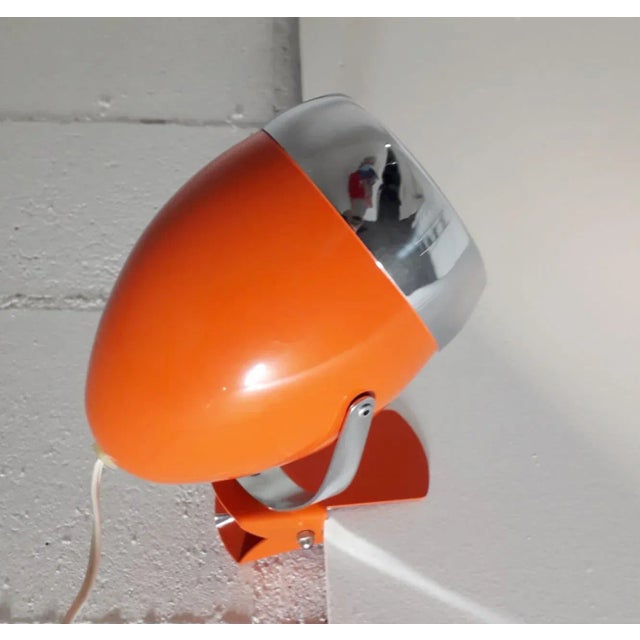 Metal 1970s Orange Italian Spotlight For Sale - Image 7 of 13