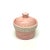 Ceramic Pink and White Mixed Ceramic Container Curation - Group of 5 For Sale - Image 7 of 12