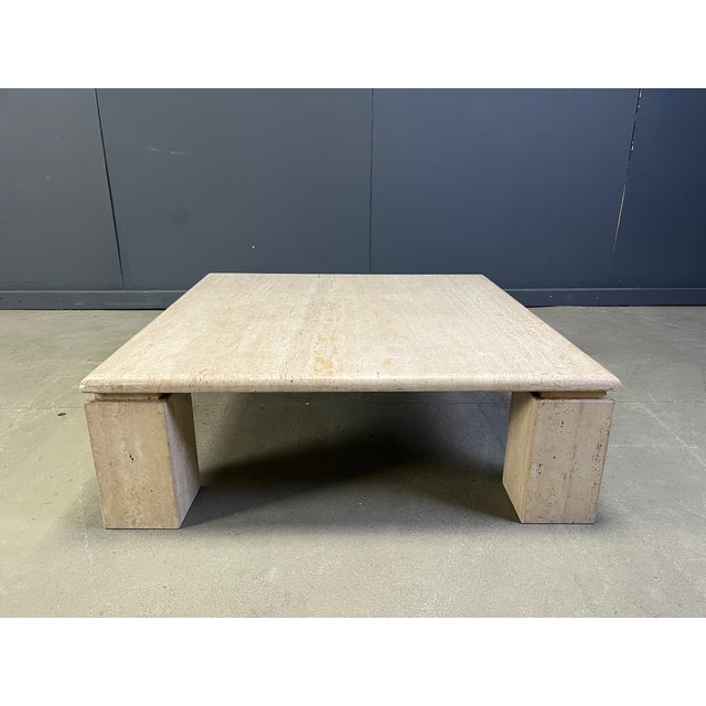 Vintage Travertine Coffee Table, Italy, 1970s For Sale - Image 10 of 10