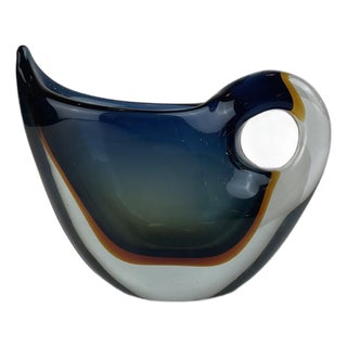 Sommerso Murano Glass Vase by Flavio Poli for Seguso Vetri D'arte, Italy, 1960s For Sale