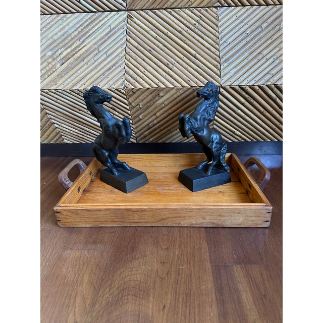 Vintage Handmade Rustic Wood Tray With Domed Cover For Sale - Image 12 of 15