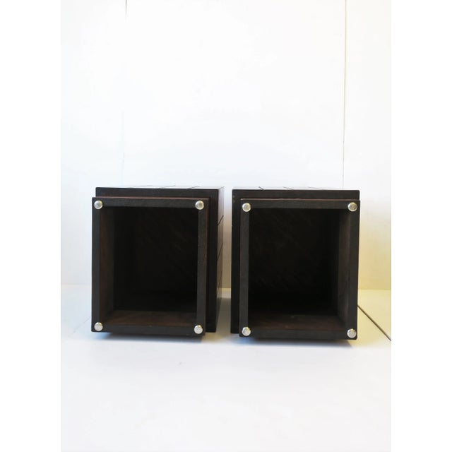 Midcentury Modern Side Cocktail or End Tables, Pair For Sale - Image 12 of 13