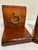 Mid-Century Modern Vintage Wood Bookends With Brass Ring Pull Hardware, Pair For Sale - Image 3 of 8