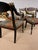 1980s Set of 4 Extraordinary Hand Carved, Lacquered and Guilded Arm Chairs From John Widdicomb For Sale In Cleveland - Image 6 of 12