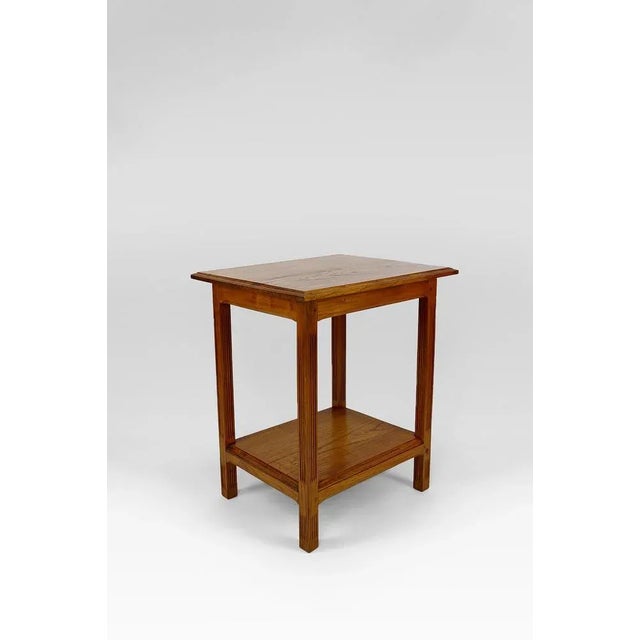 Brown Art Nouveau Serving Table / Side Table in Oak, France, 1910s For Sale - Image 8 of 12