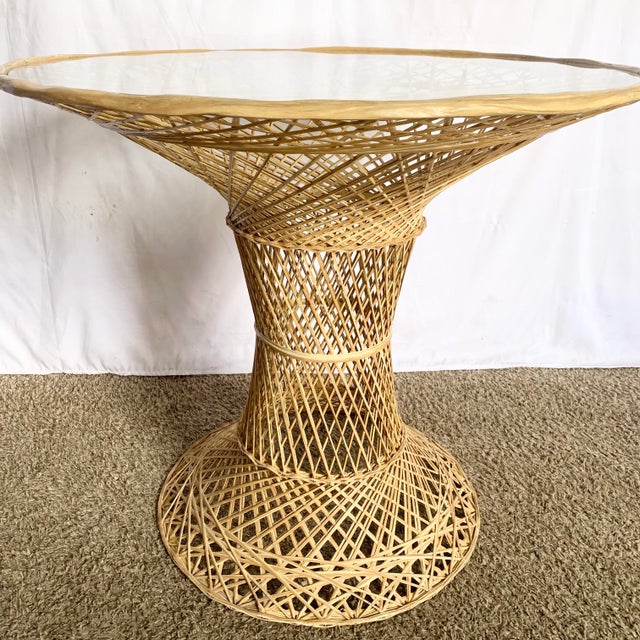 Mid-Century Modern Mid Century Modern Spun Fiber Glass Dining Set - 3 Pieces For Sale - Image 3 of 8