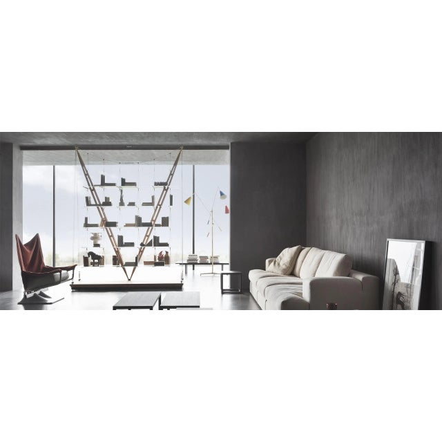 Gold Franco Albini Bookcase; a Masterpiece of Italian Craftsmanship and Design For Sale - Image 8 of 10