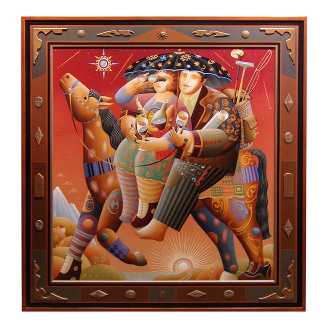 Anton Arkhipov "Holiday" Hand Signed Giclee Custom Framed For Sale