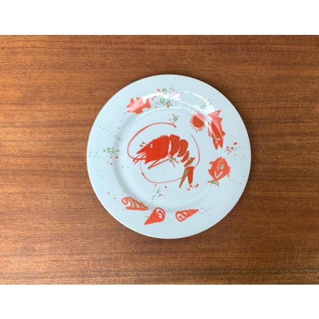 Vintage Postmodern Porcelain Plate with Subvention Decor by René Fehr for Lengsfeld Porzellan, 1990s For Sale - Image 14 of 14