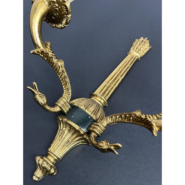 Vintage French Style Wall Sconces, Set of 2 For Sale - Image 9 of 15