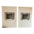 Authentic 19th Century Pair of Matted Black and White Engravings of Fireplace Mantels. For Sale