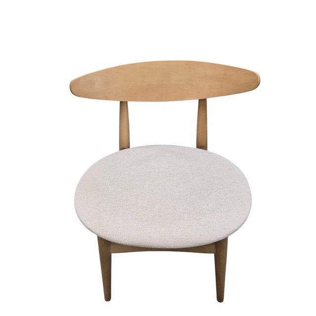Wood Mid 20th Century MCM Beachwood Hans Wegner Style Chair For Sale - Image 7 of 8