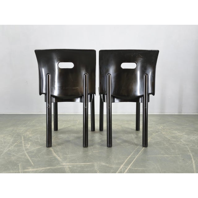 1980s Model 4870 Chairs attributed to Anna Castelli Ferrieri for Kartell, 1980s, Set of 4 For Sale - Image 5 of 13