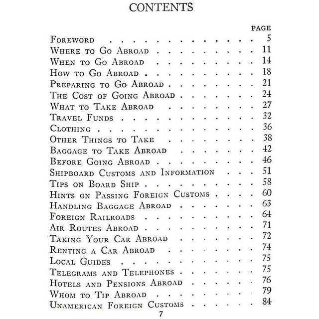 1920s "All About Going Abroad: With Maps and a Handy Travel Diary" 1927 Franck, Harry A. For Sale - Image 5 of 9