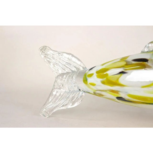 Mid-Century Murano Glass Fish Sculpture, Italy, 1950s For Sale - Image 9 of 18