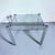 Metal Mid-Century Modern Lucite and Glass Side Table For Sale - Image 7 of 9