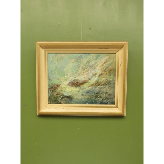Karolyi, Fish, 1968, Oil on Board, Framed For Sale - Image 11 of 14