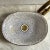 Farmhouse Minimalist Oval Sink With 14k Gold Rim Bathroom Sink, Oval Handmade Ceramic For Sale - Image 4 of 9