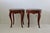 Late 20th Century French Louis XV Style Occasional Side Tables Feature Green Marble Tops, Non-Identical-a Pair For Sale - Image 4 of 18