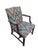 Wood Vintage Schumacher Upholstered Flamestitch Arm Chair For Sale - Image 7 of 18