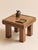 A beautifully grounded Danish side table featuring a four-tile inset top with a richly detailed radial sunburst motif. The...