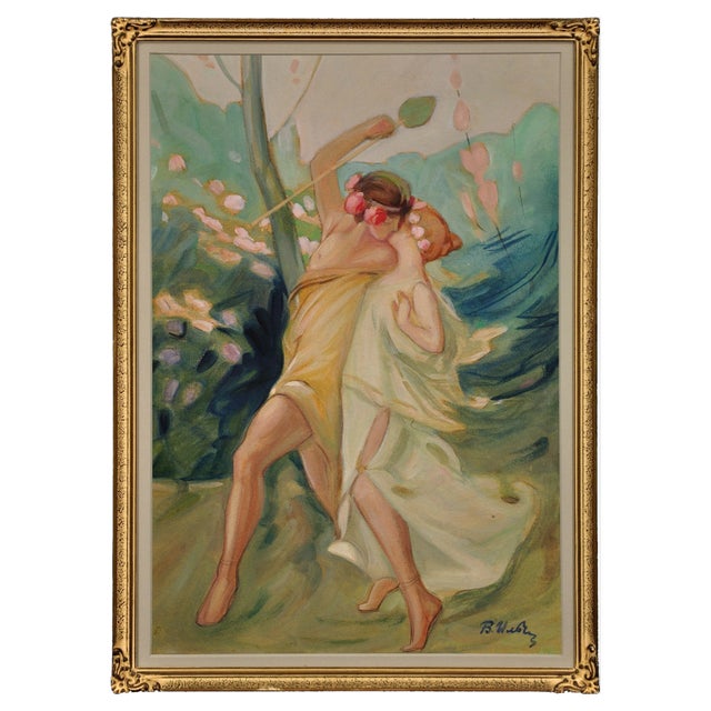 Antoine Calbet, Follower of Antoine Calbet, 1890s, Watercolor, Framed For Sale