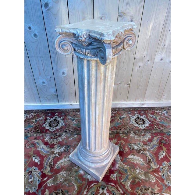 Plaster Corinthian Presentation Column For Sale - Image 4 of 6