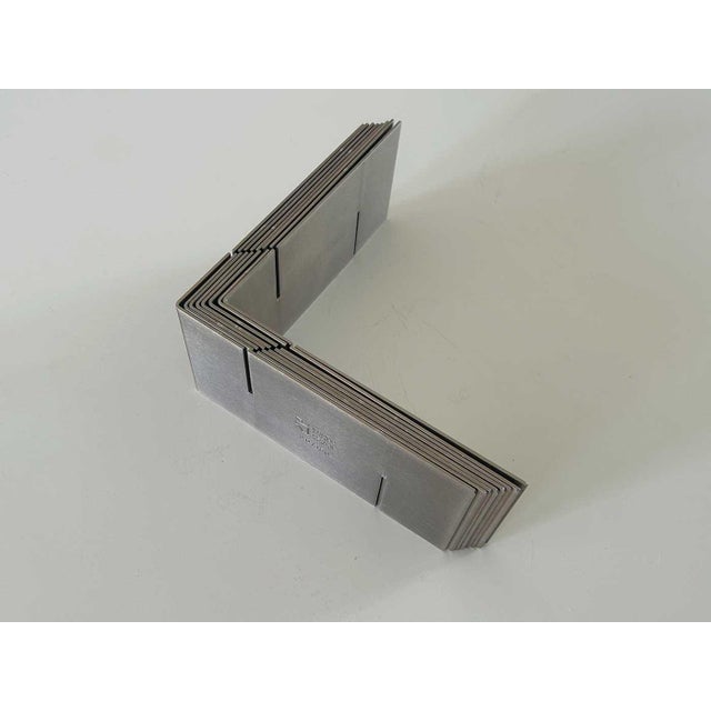 Bruno Munari, Continuous Structure, 1961-1970, Steel For Sale - Image 11 of 12