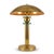 Brass Mushroom Table Lamp with Glass Ring Details, 1990s For Sale - Image 10 of 10