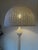 Boho Chic Vintage White Wicker Mushroom Floor Lamp - Rewired For Sale - Image 3 of 9