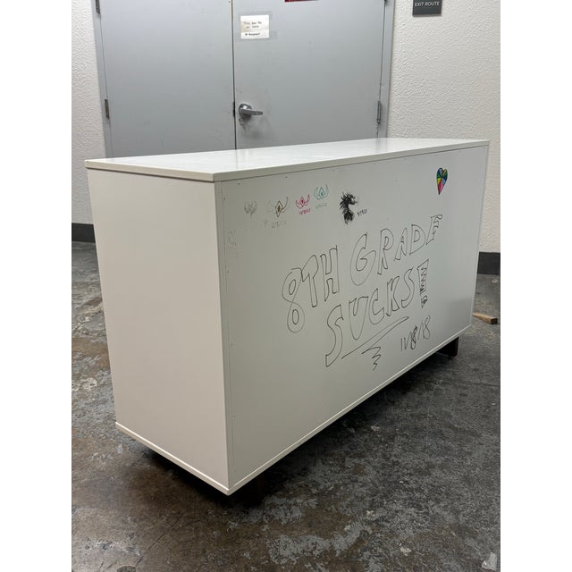 Room & Board Moda White Eight Drawer Dresser For Sale - Image 12 of 12