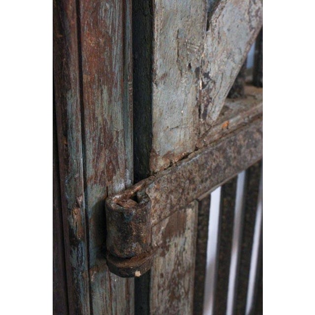 Wood & Iron Wine Cellar Door For Sale - Image 9 of 10