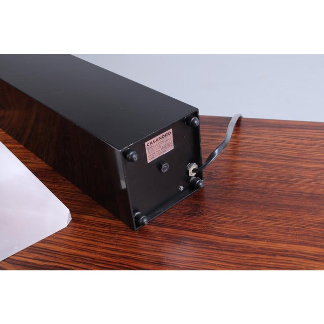 Postmodern Black Metal Lucara 2 Prisma Table Lamp from Casandro, 1980s For Sale - Image 17 of 18