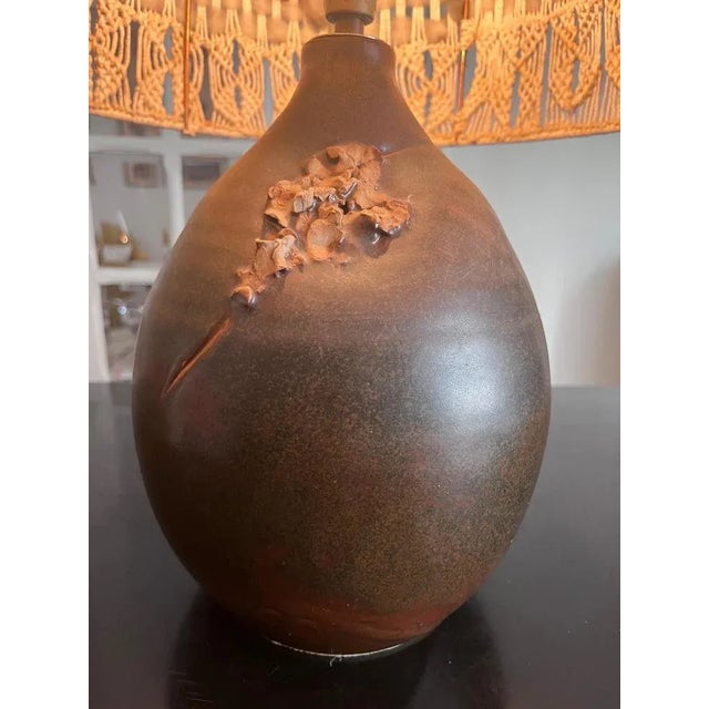 Large Brutalist Table Lamp For Sale - Image 9 of 12