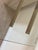 Ivory 1970's Italian Travertine Pedestal Base and Glass Top Console For Sale - Image 8 of 10