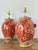 Wood Vintage Boho Floral Glazed Ceramic Lamps - A Pair For Sale - Image 7 of 12