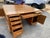 1940s 1940s Vintage Oak Partners Executive Double Sided Desk For Sale - Image 5 of 12