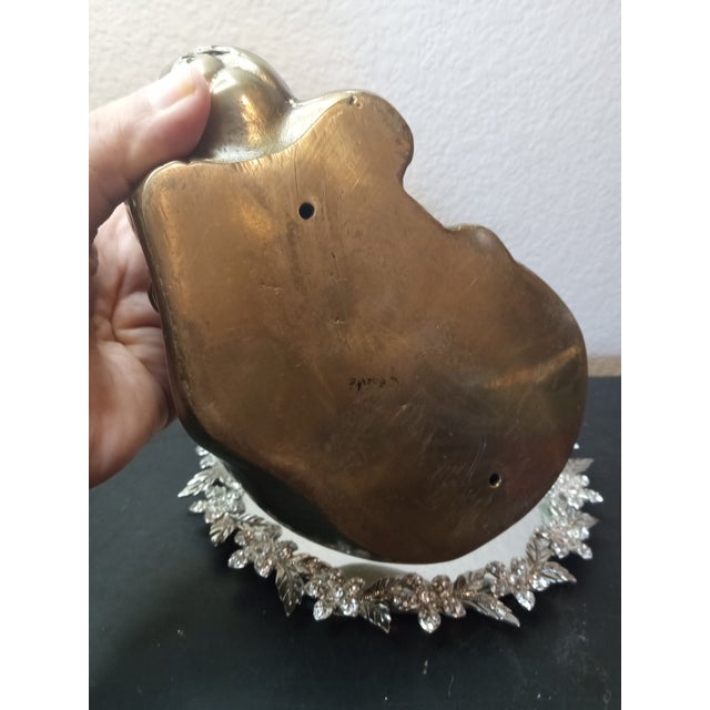 Metal 1970s Dolbi Cashier's Brass Sleeping Cat Figurine Made in Korea For Sale - Image 7 of 7