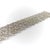 Silver Vintage Italian Micro Diamond Pave Bracelet Woven With Repeating Star Pattern For Sale - Image 8 of 11