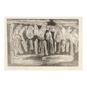 1950s Gian Rodolfo d'Accardi Modern Etching