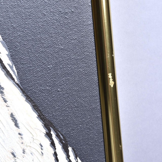 Vintage 1970s Large Scale White Tigers Painting by Anderson For Sale - Image 12 of 12