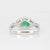 Metal 1.6Ct Zambian Emerald Ring With Earth Mined Diamond Accents: Solid 14k Gold, , Size 6.75 For Sale - Image 7 of 8