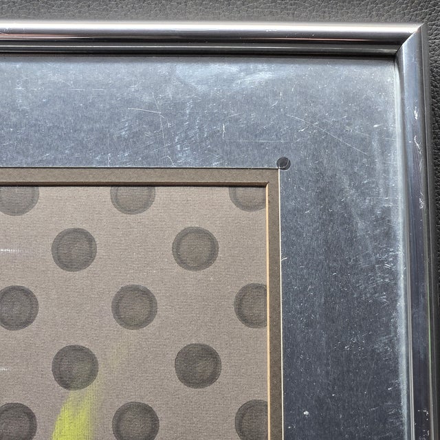 1990s 1990 Atomic Cock Rooster Chicken Pastel Painting, Framed For Sale - Image 5 of 8