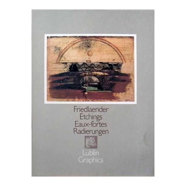 1972 Johnny Friedlaender 'Friedlaender Etchings Eaux-Fortes Radierungen' Modernism Brown,Gray USA Book For Sale