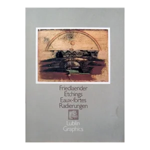 1972 Johnny Friedlaender 'Friedlaender Etchings Eaux-Fortes Radierungen' Modernism Brown,Gray USA Book