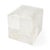 Modern Victorian Hair on Hide with Silver Spots Cube Ottoman, Silver Moon For Sale - Image 3 of 11