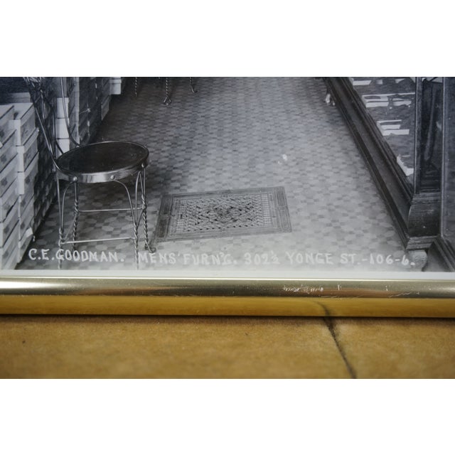 6 Antique Black & White 19thC Haberdashery Lifestyle Photographic Prints NCR, Framed For Sale - Image 4 of 12